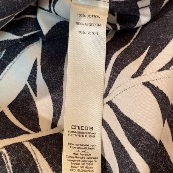 Chico’s - women’s tropical blouse. Size 2X - Picture 4 of 8